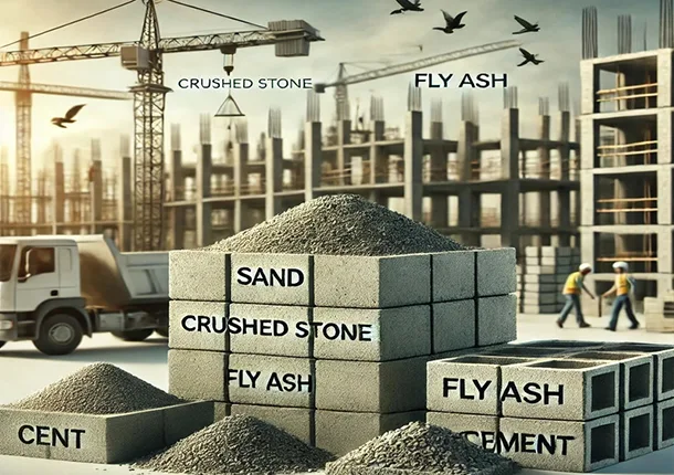 Van welke materialen zijn betonstenen gemaakt?