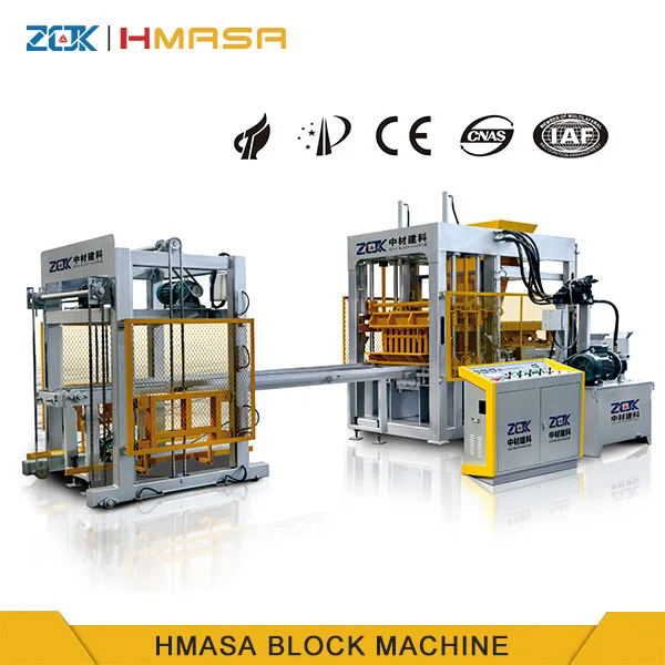 Concrete block making machine